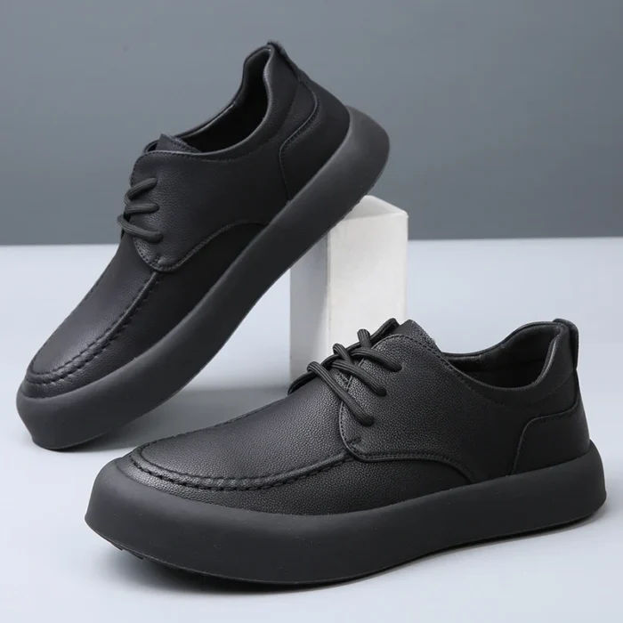 Herren Freizeitschuhe mit Schnürung – Modisch, Handgefertigt aus Echtem Leder, Outdoor Oxfords - Image 2