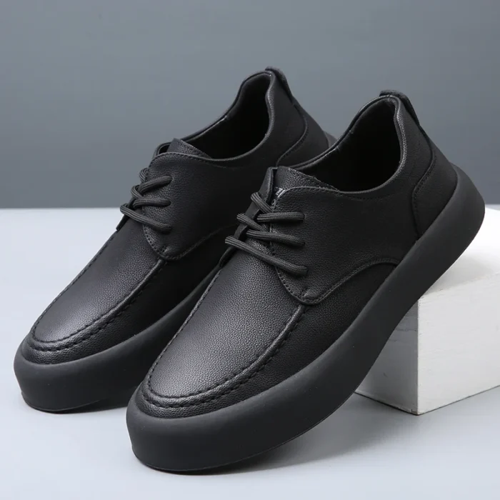 Herren Freizeitschuhe mit Schnürung – Modisch, Handgefertigt aus Echtem Leder, Outdoor Oxfords - Image 3