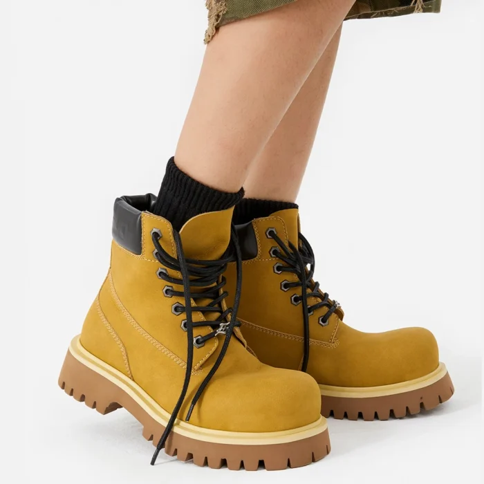 Herren Herbst Sneakers – Bequem, Weiches Leder, Modisch mit Plateau-Sohle, Ideal für Alltag & Arbeit - Image 4